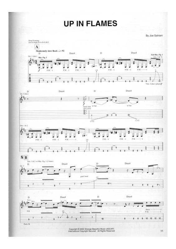 Partitura da música Up In Flames v.3