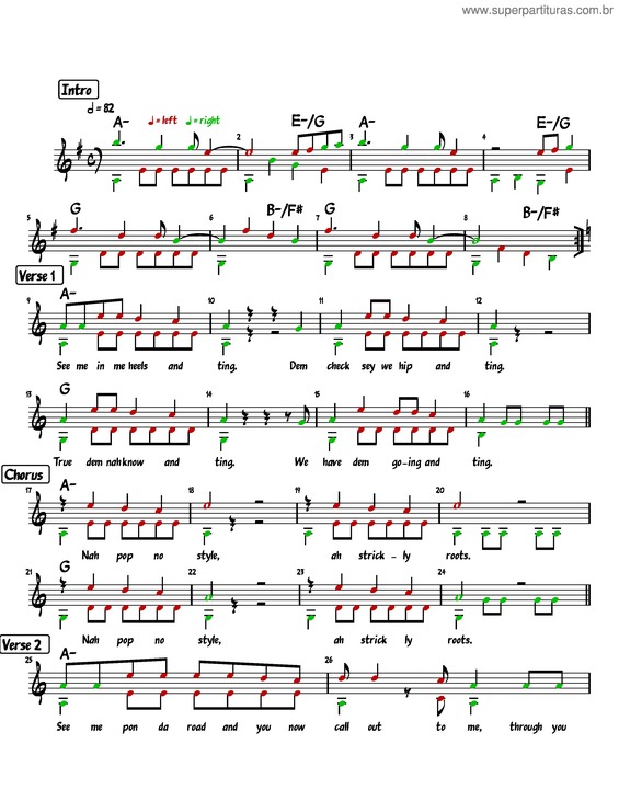 Partitura da música Uptown Top Ranking – Althia And Donna