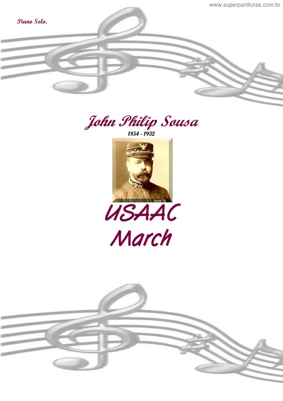 Partitura da música USAAC March