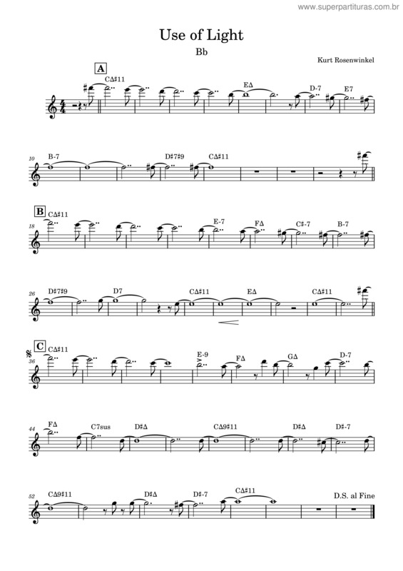 Partitura da música Use Of Light