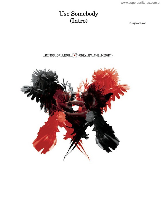 Partitura da música Use Somebody – Kings Of Leon v.2