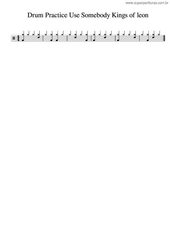 Partitura da música Use Somebody – Kings Of Leon v.4
