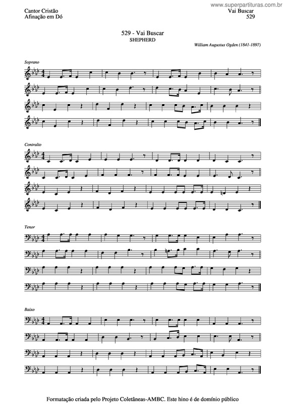 Partitura da música Vai Buscar v.2