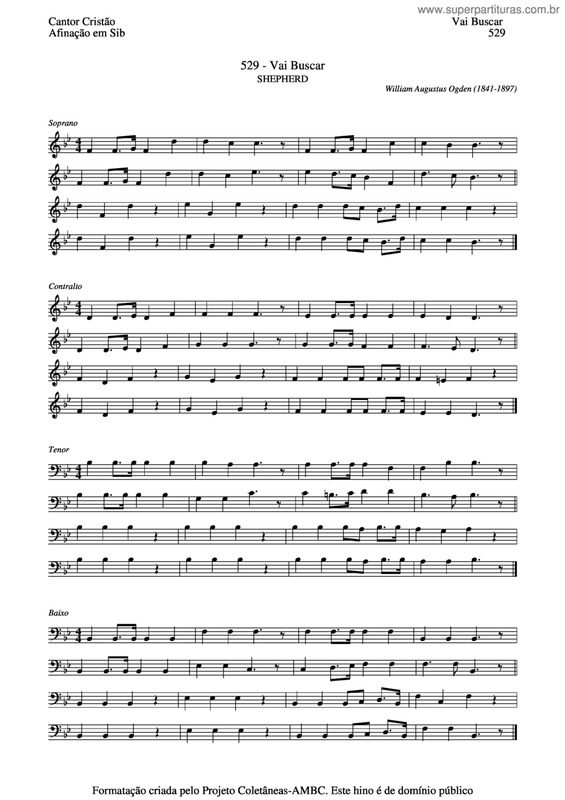 Partitura da música Vai Buscar v.3