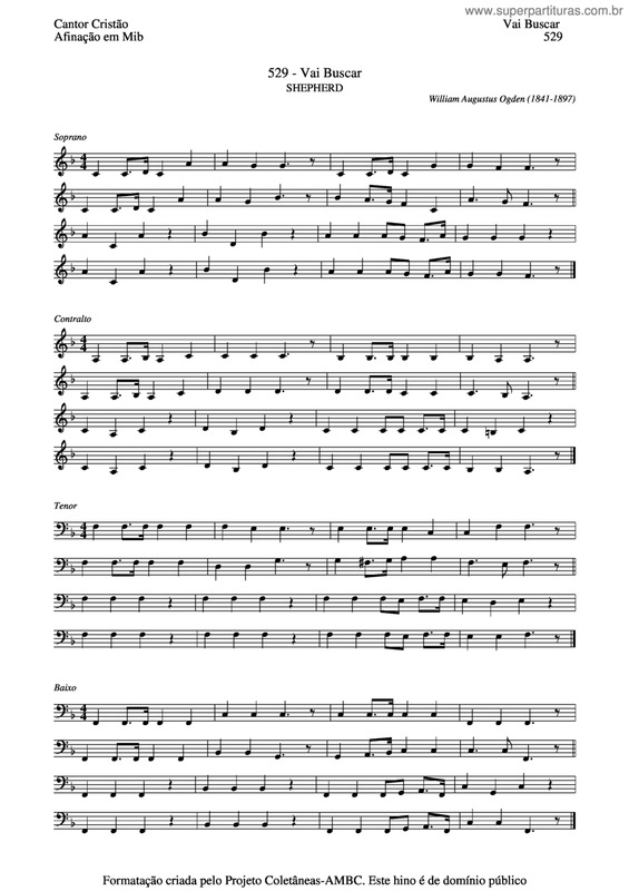 Partitura da música Vai Buscar v.4