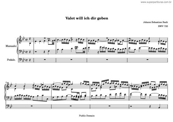 Partitura da música Valet will ich dir geben