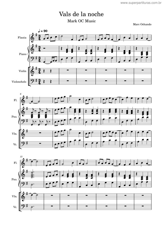 Partitura da música Vals De La Noche v.2