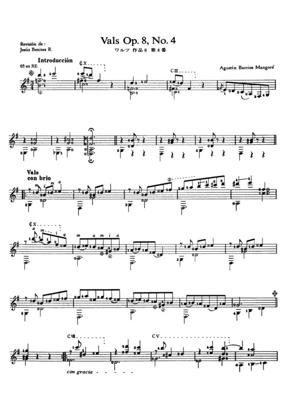 Partitura da música Vals No 4