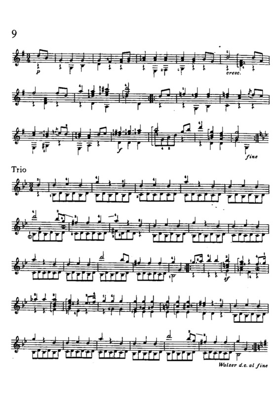 Partitura da música Valsa 9 (Op 57)