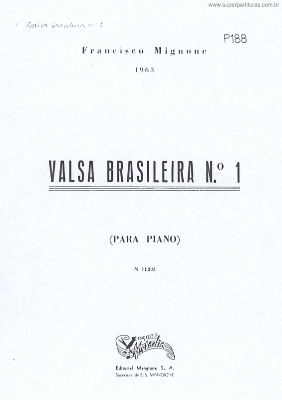 Super Partituras - Valsa Brasileira (Chico Buarque, Edu Lobo), com cifra