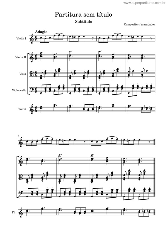 Partitura da música Valsa Brasileira v.4