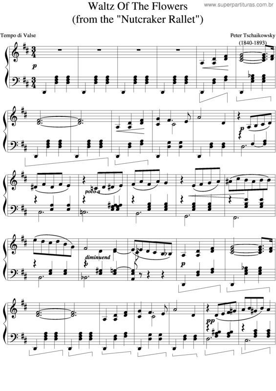 Partitura da música Valsa Das Flores v.2