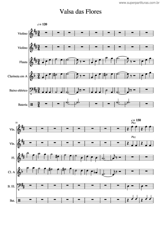 Partitura da música Valsa Das Flores v.7