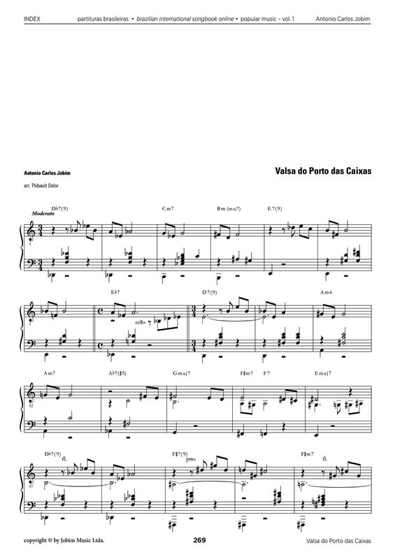 Partitura da música Valsa do Porto das Caxias
