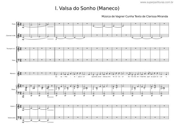 Partitura da música Valsa Do Sonho