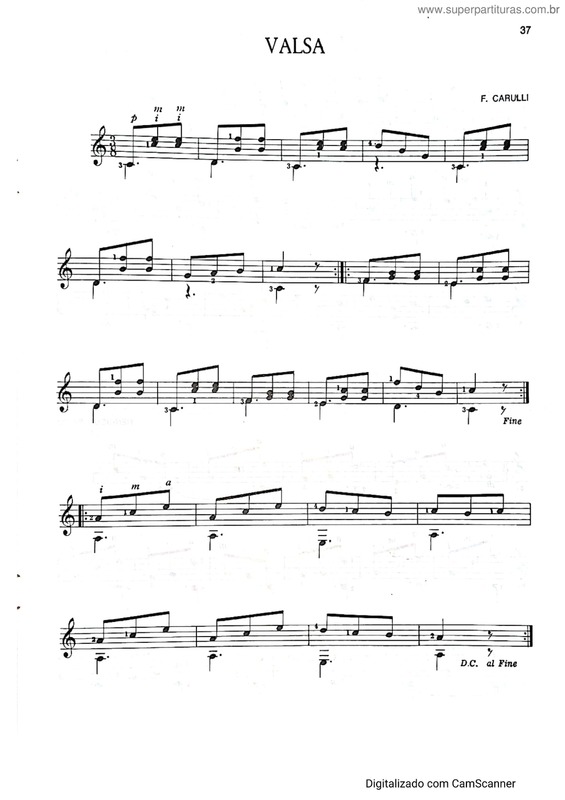 Partitura da música Valsa v.8