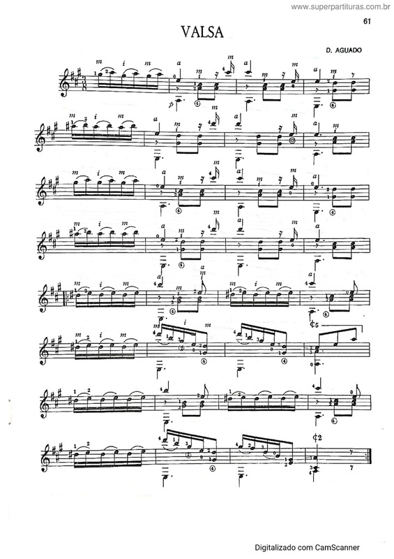 Partitura da música Valsa v.9