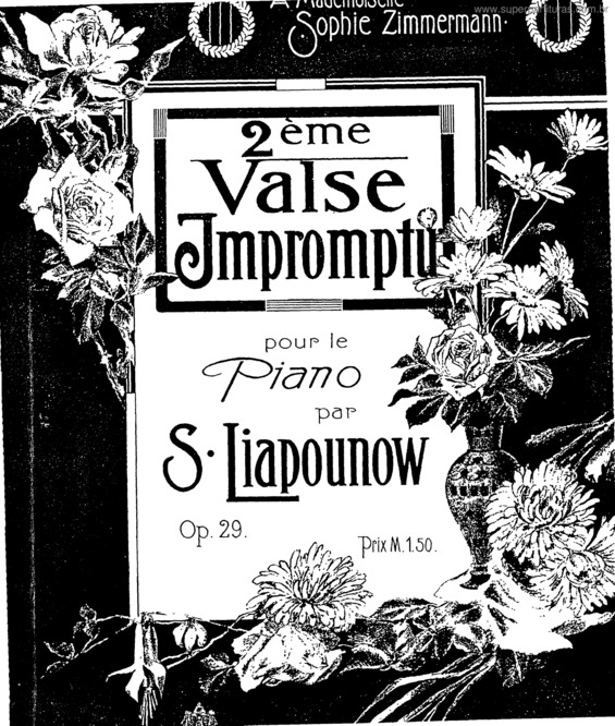 Partitura da música Valse-Impromptu No. 2