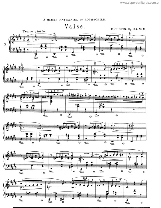Partitura da música Valse v.2