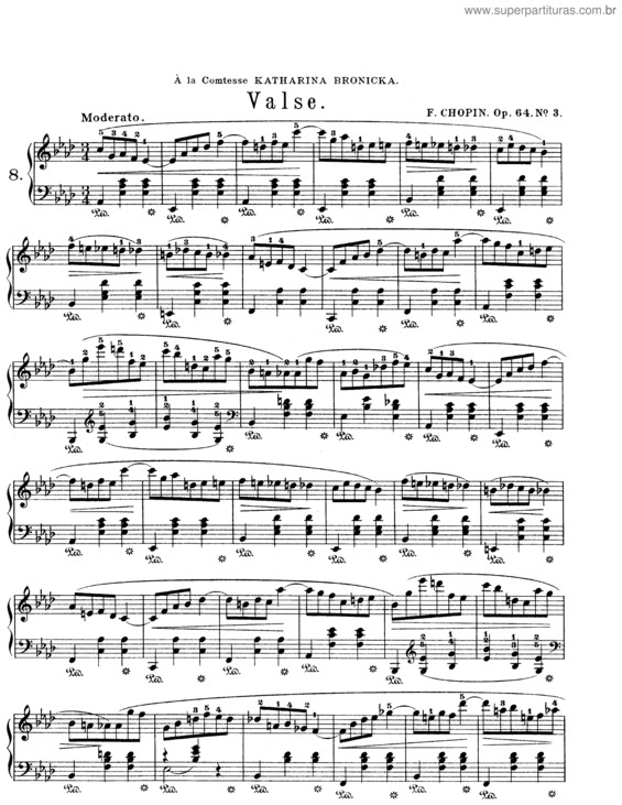 Partitura da música Valse v.4