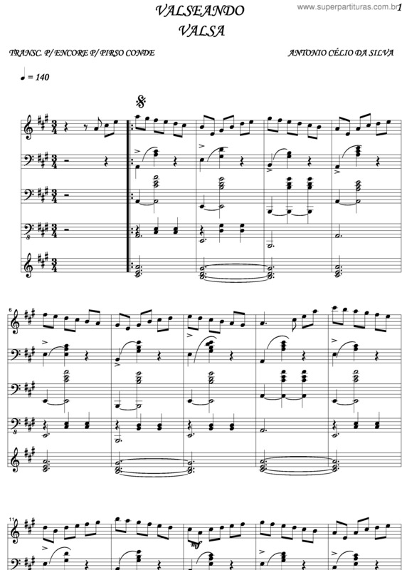 Partitura da música Valseando v.2