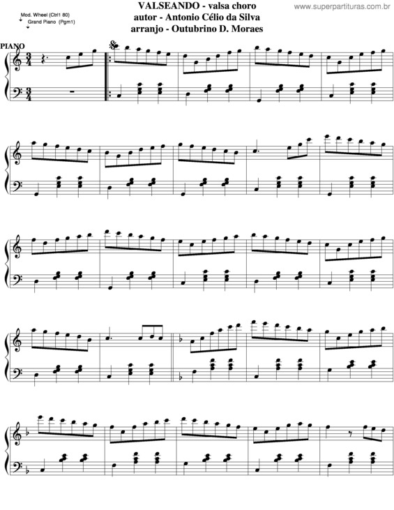 Partitura da música Valseando v.4