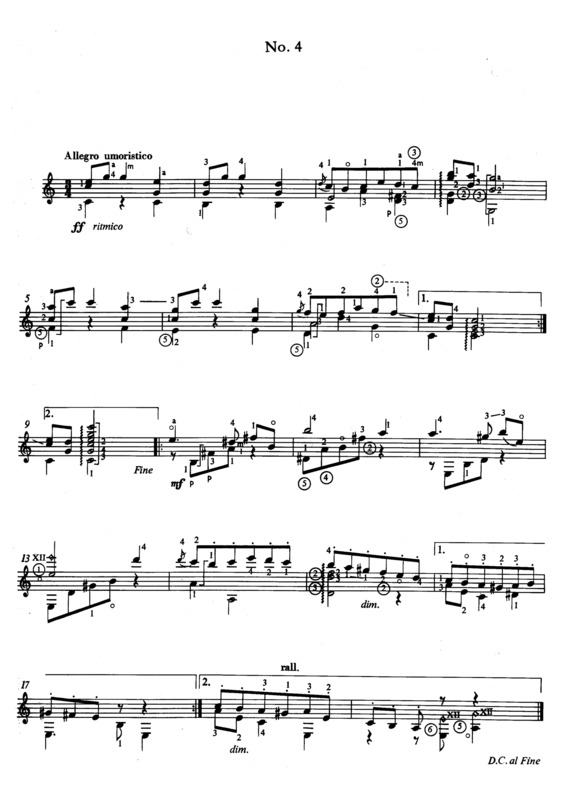 Partitura da música Valses Poéticos Nº4