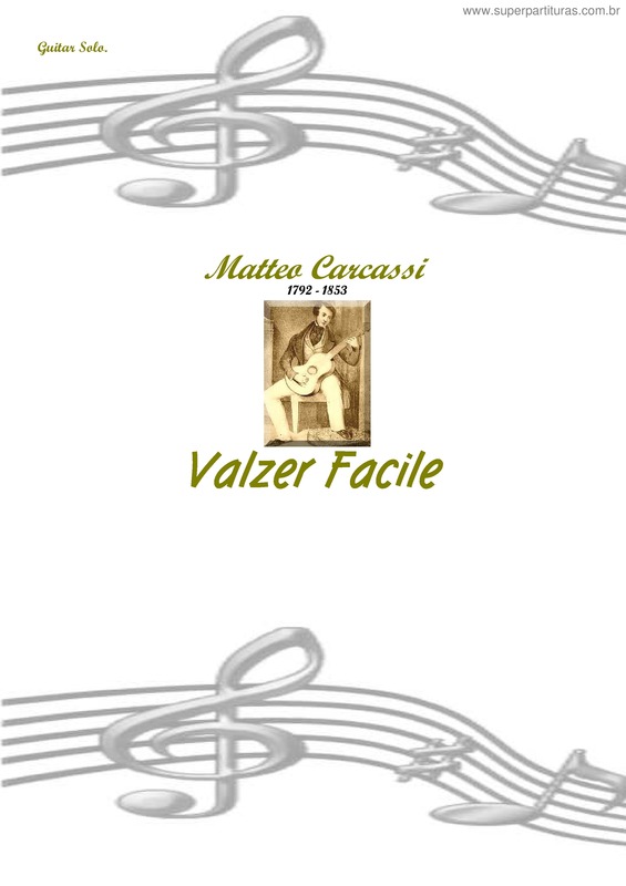 Partitura da música Valzer Facile