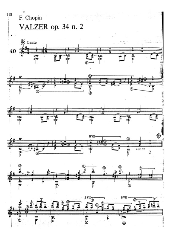 Partitura da música Valzer Op 34 N 2