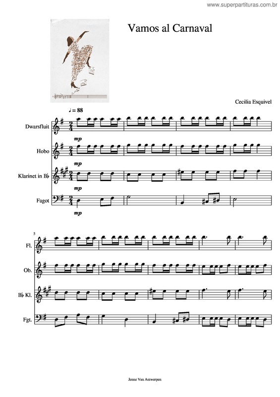 Partitura da música Vamos Al Carnaval
