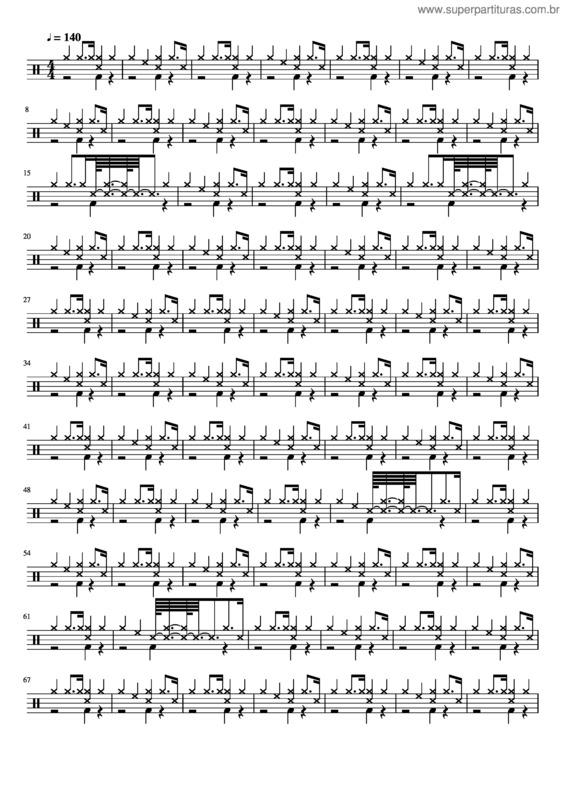 Partitura da música Vamos Fugir Full