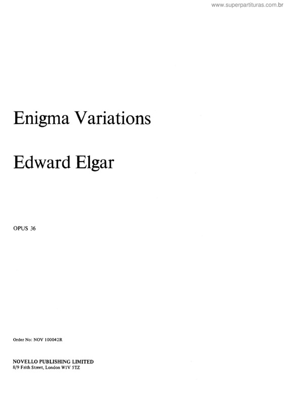 Partitura da música Variations on an Original Theme `Enigma`