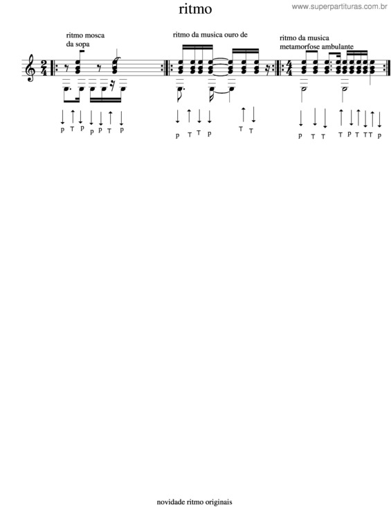 Partitura da música Variedade De Ritmo