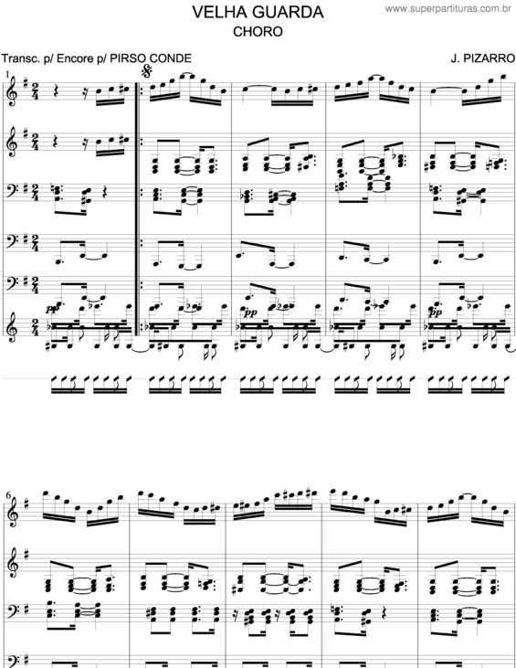 Partitura da música Velha Guarda v.2