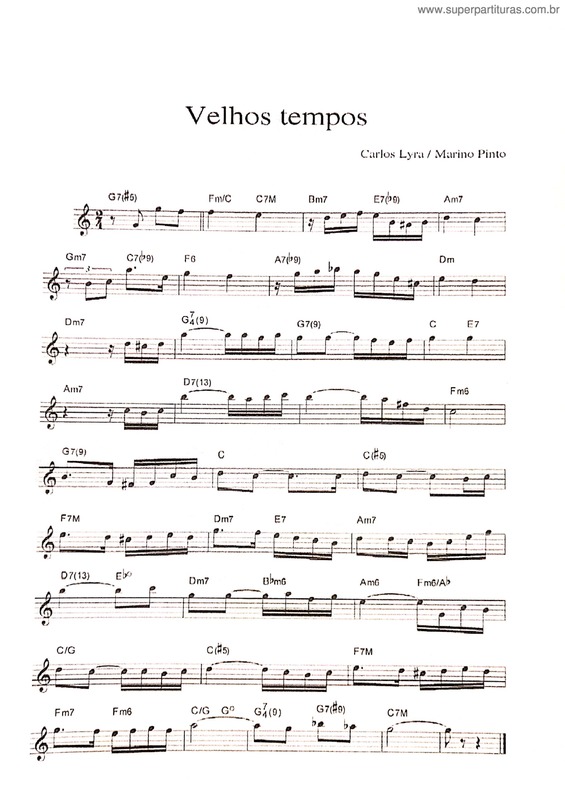 Partitura da música Velhos Tempos v.15