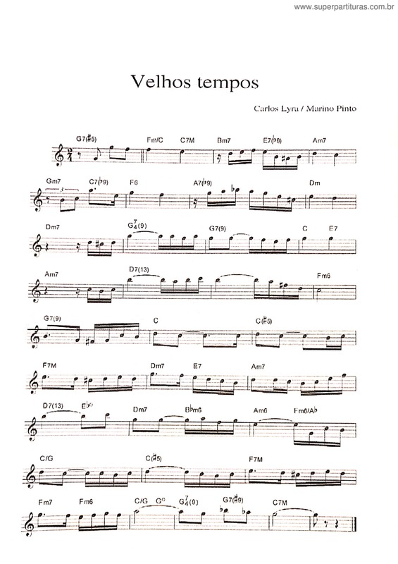 Partitura da música Velhos Tempos v.15