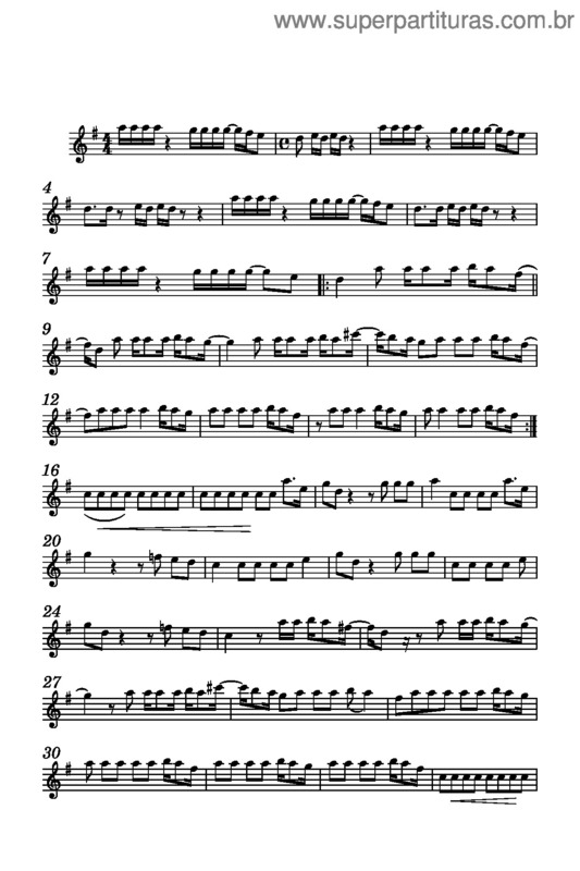 Partitura da música Vem Ca Minha Flor –