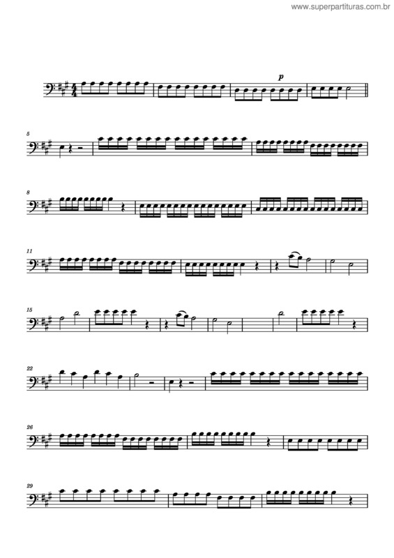 Partitura da música Vem Maranata Jesus Vem Cello