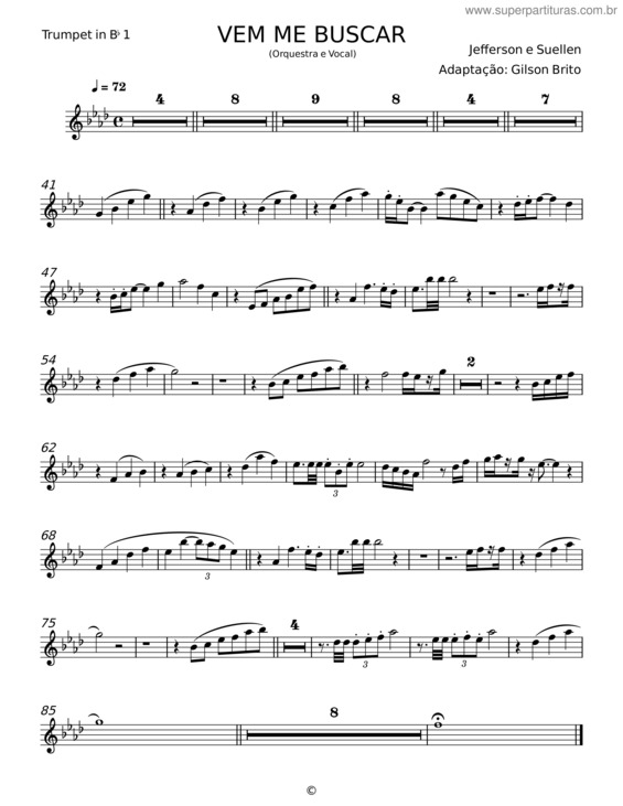 Partitura da música Vem Me Buscar v.15