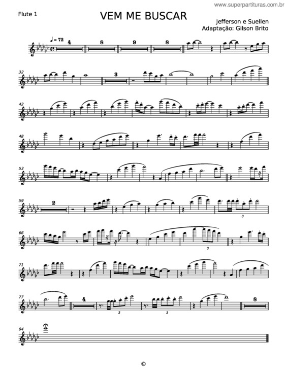 Partitura da música Vem Me Buscar v.16