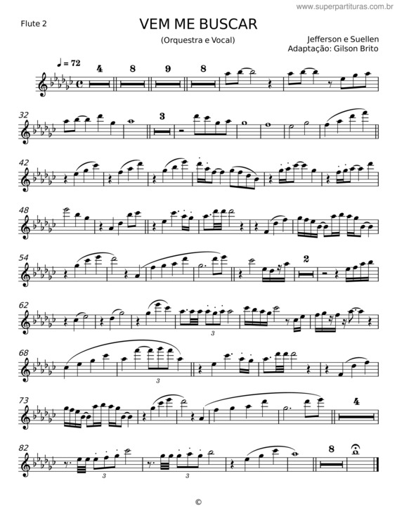 Partitura da música Vem Me Buscar v.19