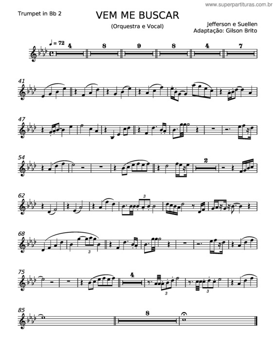 Partitura da música Vem Me Buscar v.20