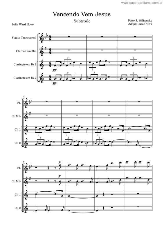 Partitura da música Vencendo Vem Jesus v.11