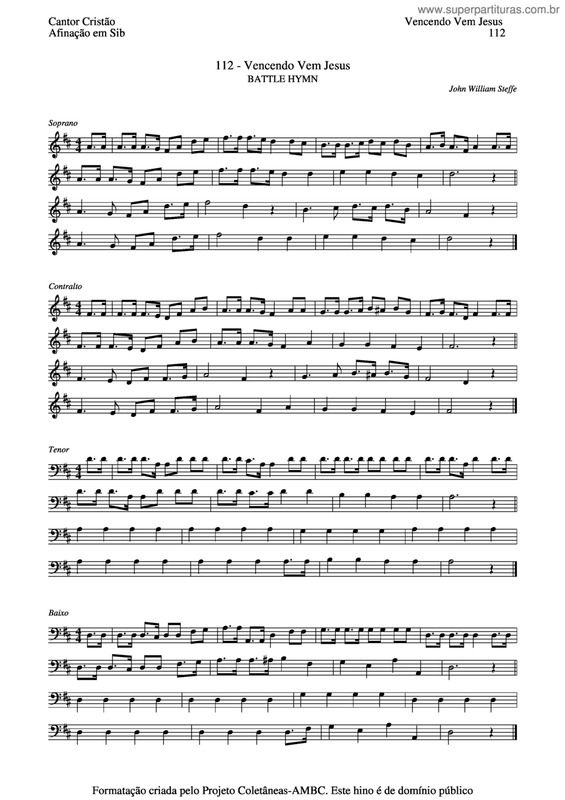 Partitura da música Vencendo Vem Jesus v.7