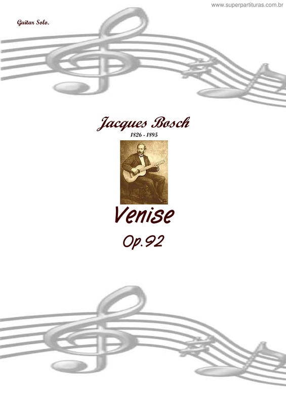 Partitura da música Venise