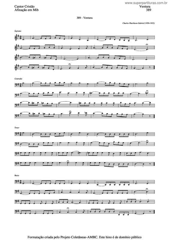 Partitura da música Ventura v.4