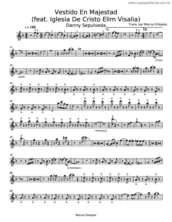 Partitura da música Vestido En Majestad