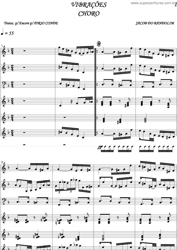 Partitura da música Vibrações v.6