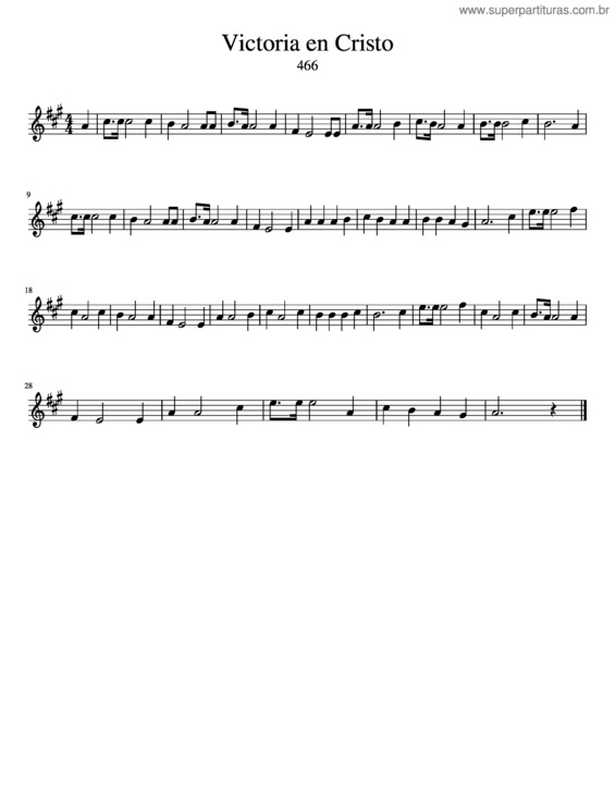 Partitura da música Victoria En Cristo v.2