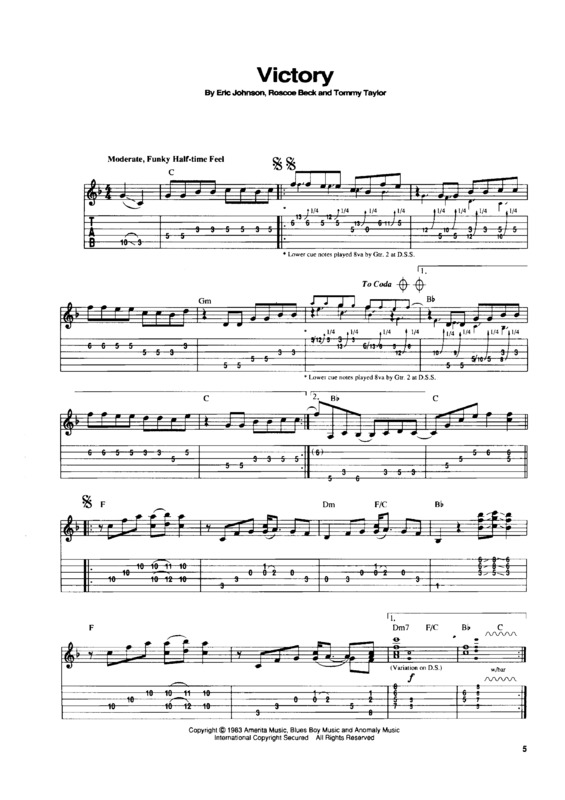 Partitura da música Victory v.2